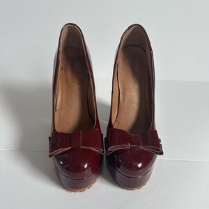 Jeffrey Campbell Marion platform heels with bow size 8 worn once like new